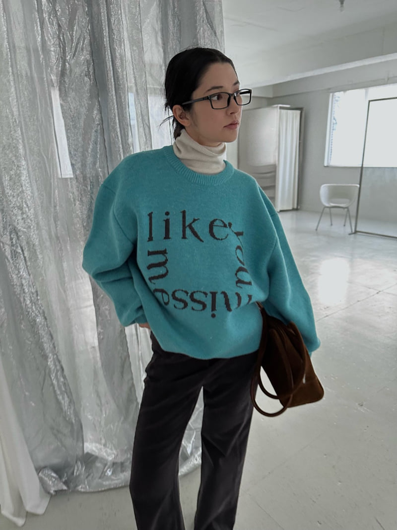 Uoov - Korean Women Fashion - #womensfashion - Like Round Knit Top - 6