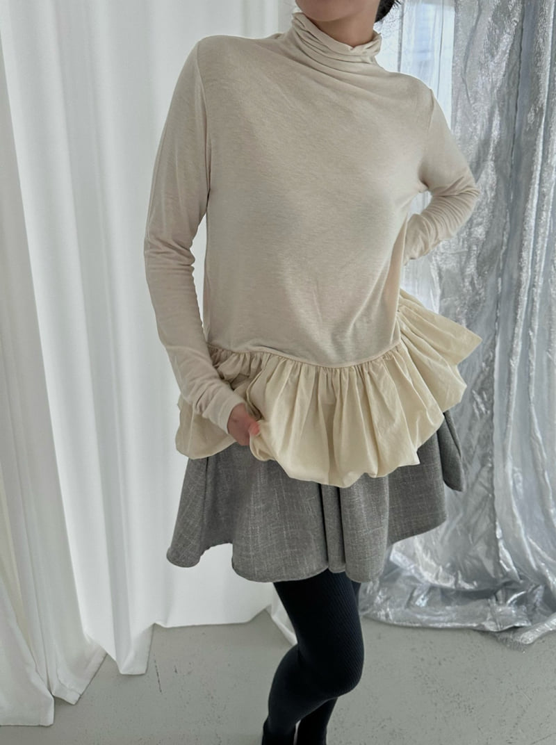 Uoov - Korean Women Fashion - #womensfashion - Balloon Polar Knit - 3