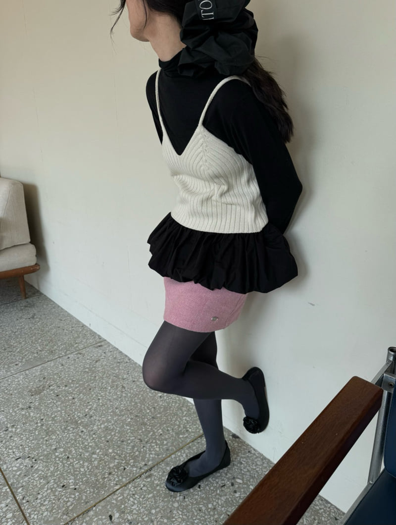 Uoov - Korean Women Fashion - #womensfashion - Balloon Polar Knit - 7