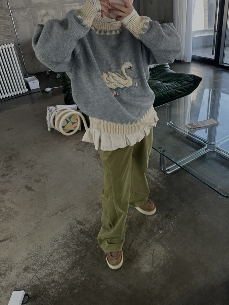 Uoov - Korean Women Fashion - #womensfashion - Vintage Duck Knit - 11