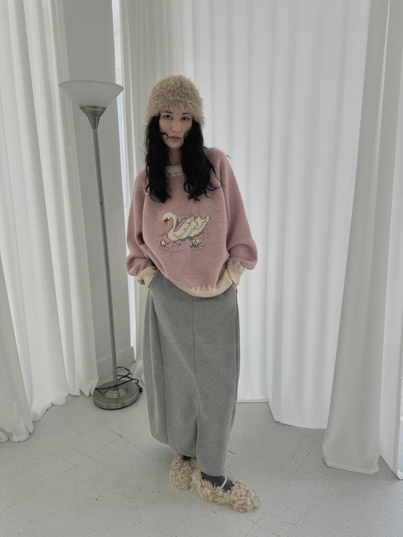 Uoov - Korean Women Fashion - #womensfashion - Vintage Duck Knit - 5