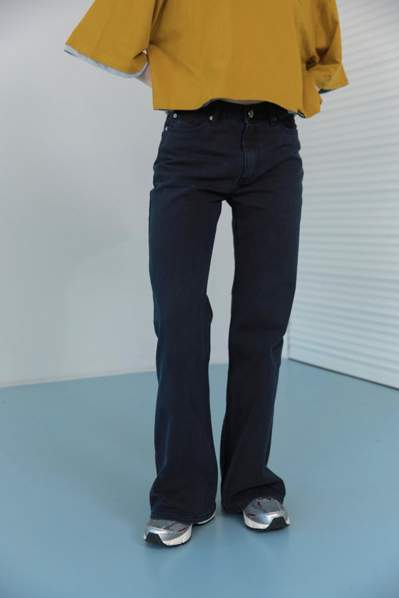Uoov - Korean Women Fashion - #womensfashion - Navy Bootcut Pants - 11
