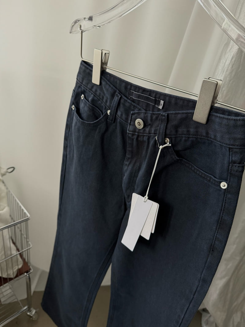 Uoov - Korean Women Fashion - #womensfashion - Navy Bootcut Pants - 3