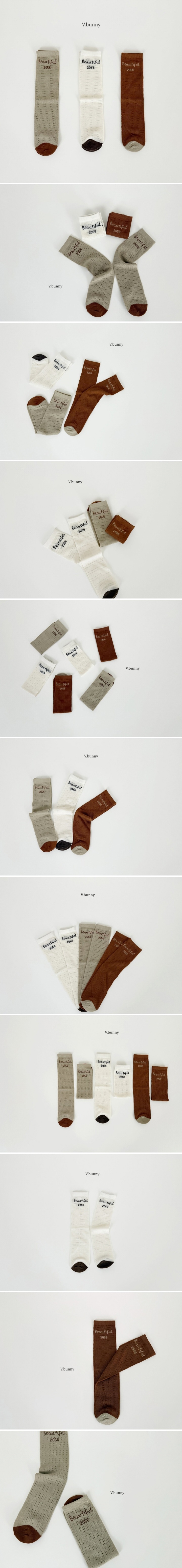 V Bunny - Korean Children Fashion - #childofig - Toto Socks (set of 3)