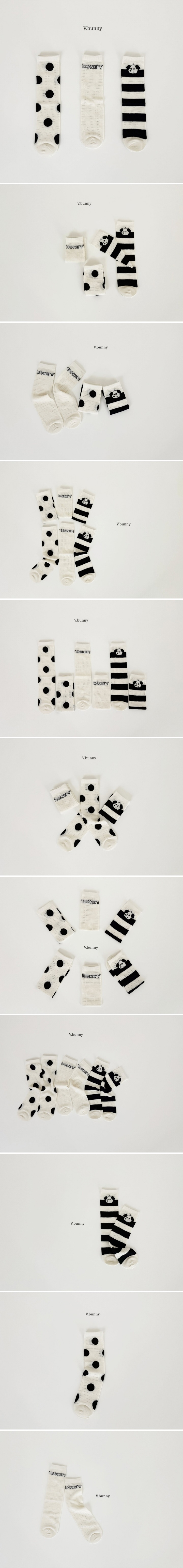 V Bunny - Korean Children Fashion - #childrensboutique - Honey Dot Socks (set of 3)