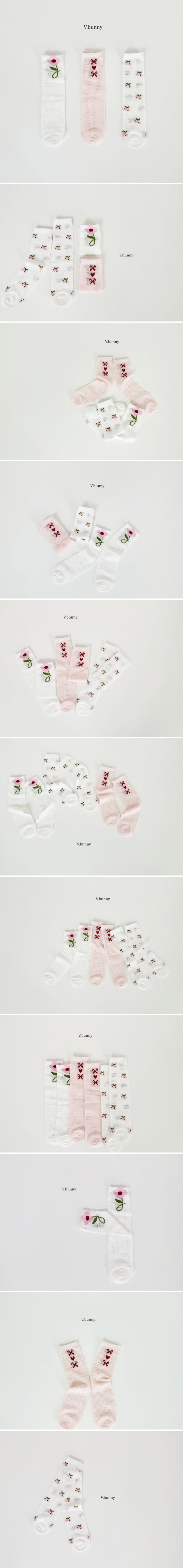 V Bunny - Korean Children Fashion - #littlefashionista - Free Che Socks (set of 3)