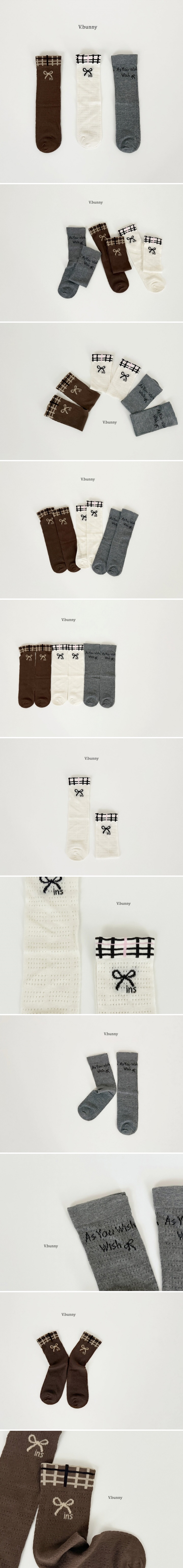 V Bunny - Korean Children Fashion - #toddlerclothing - Innis Socks (set of 3)
