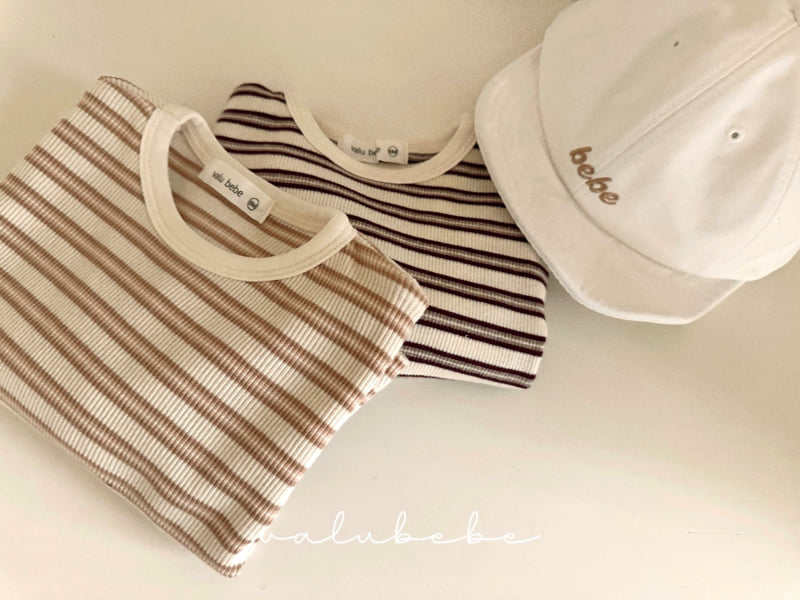 Valu Bebe - Korean Baby Fashion - #babyboutique - Rose Stripe Tee
