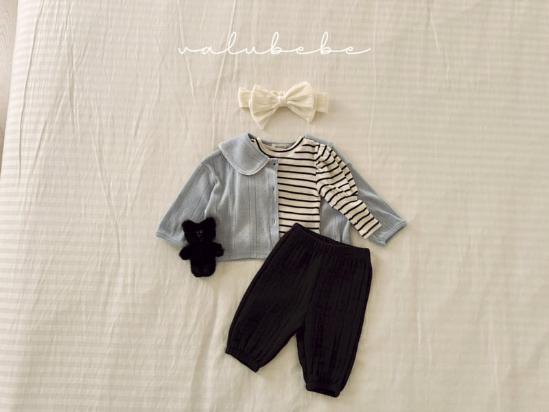 Valu Bebe - Korean Baby Fashion - #babyboutique - Ella Stripe Puff Tee - 5