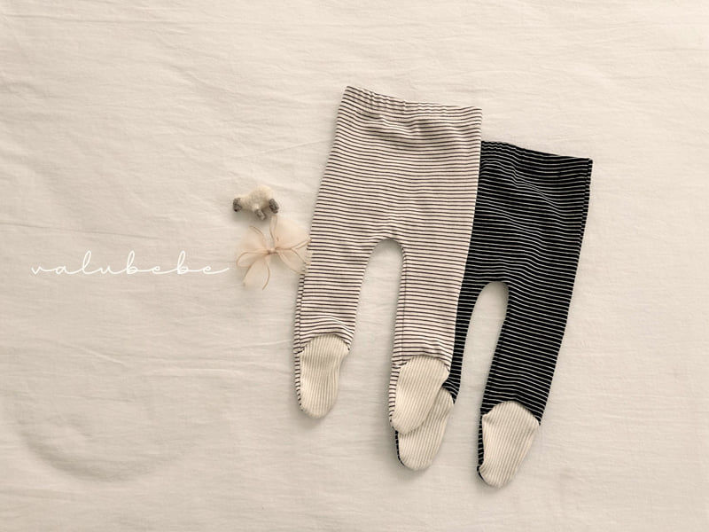 Valu Bebe - Korean Baby Fashion - #babyboutique - Stripe Footed Leggings - 11
