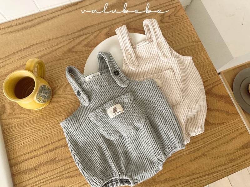 Valu Bebe - Korean Baby Fashion - #babyboutique - Waffle Overalls Suit - 10