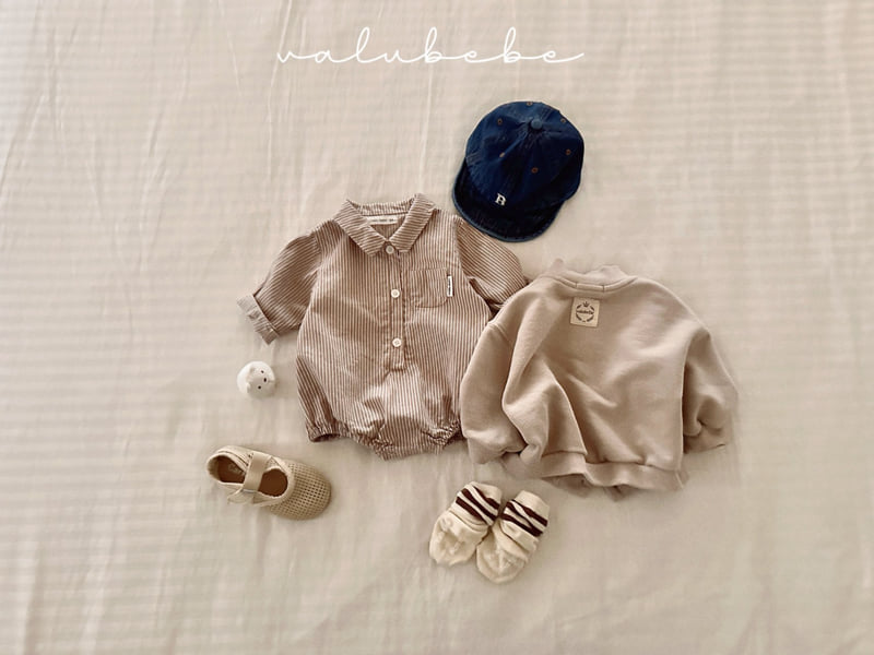 Valu Bebe - Korean Baby Fashion - #babyboutique - Striped Shirt Suit - 4