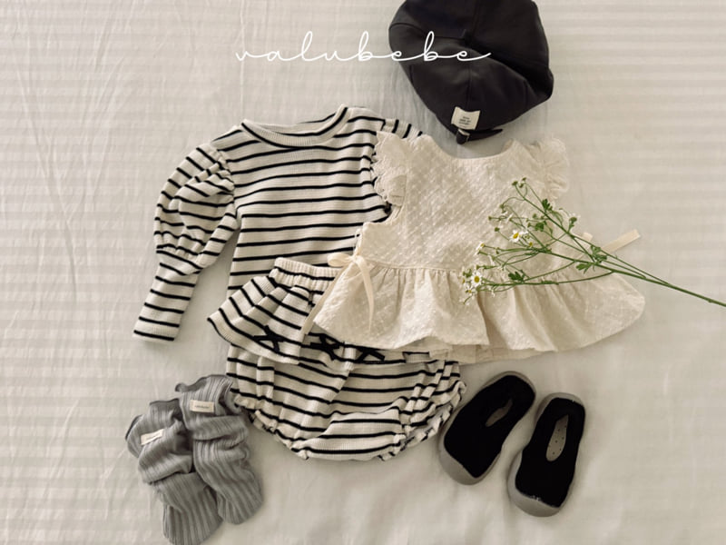 Valu Bebe - Korean Baby Fashion - #babyboutiqueclothing - Ella Stripe Bloomers - 7