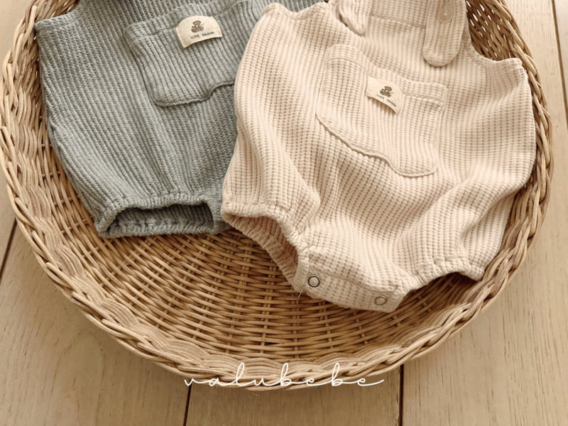 Valu Bebe - Korean Baby Fashion - #babyboutiqueclothing - Waffle Overalls Suit - 11