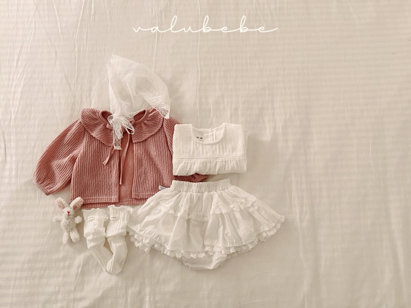Valu Bebe - Korean Baby Fashion - #babyclothing - Rosy Ribbon Cardigan - 3