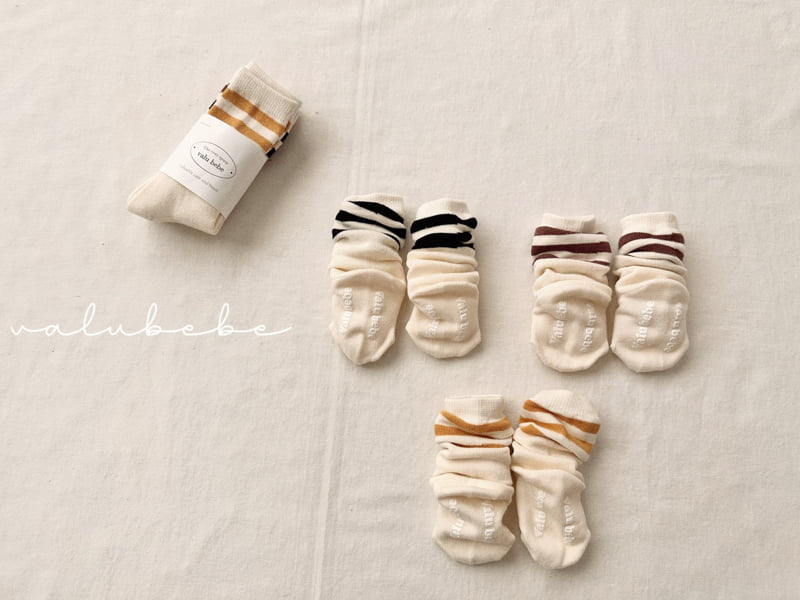 Valu Bebe - Korean Baby Fashion - #babyclothing - Basic Line Socks - 12