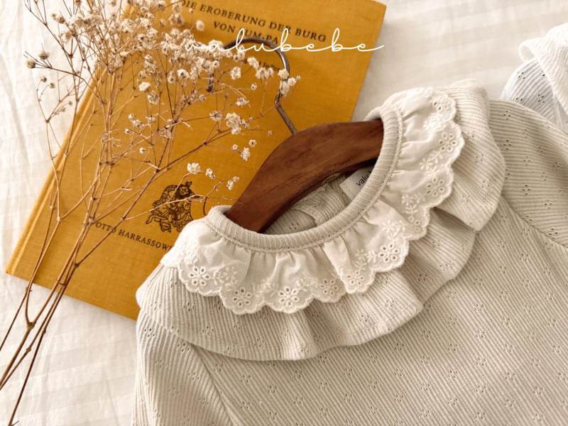 Valu Bebe - Korean Baby Fashion - #babyclothing - Ive Lace Frill Tee - 12