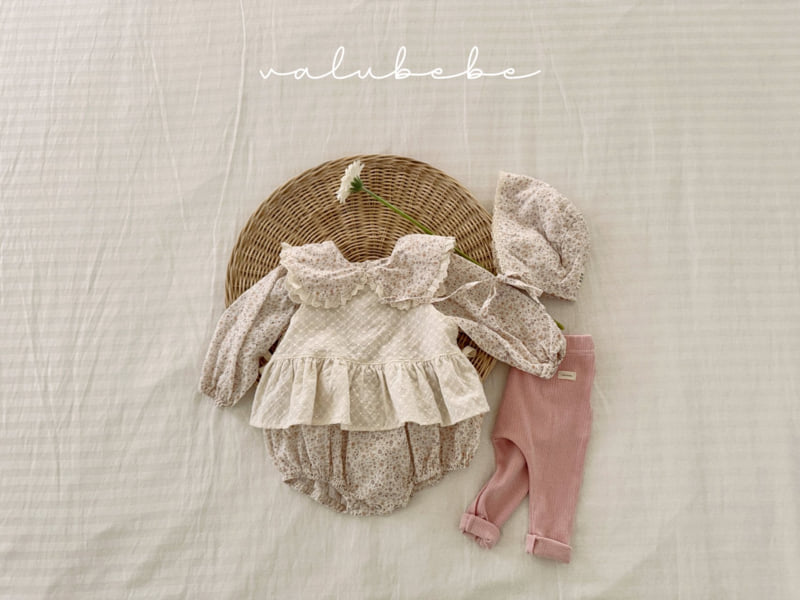 Valu Bebe - Korean Baby Fashion - #babyclothing - Grand Flower Frill Bonnet Hat - 4