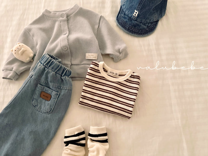 Valu Bebe - Korean Baby Fashion - #babyfashion - Rose Stripe Tee - 5
