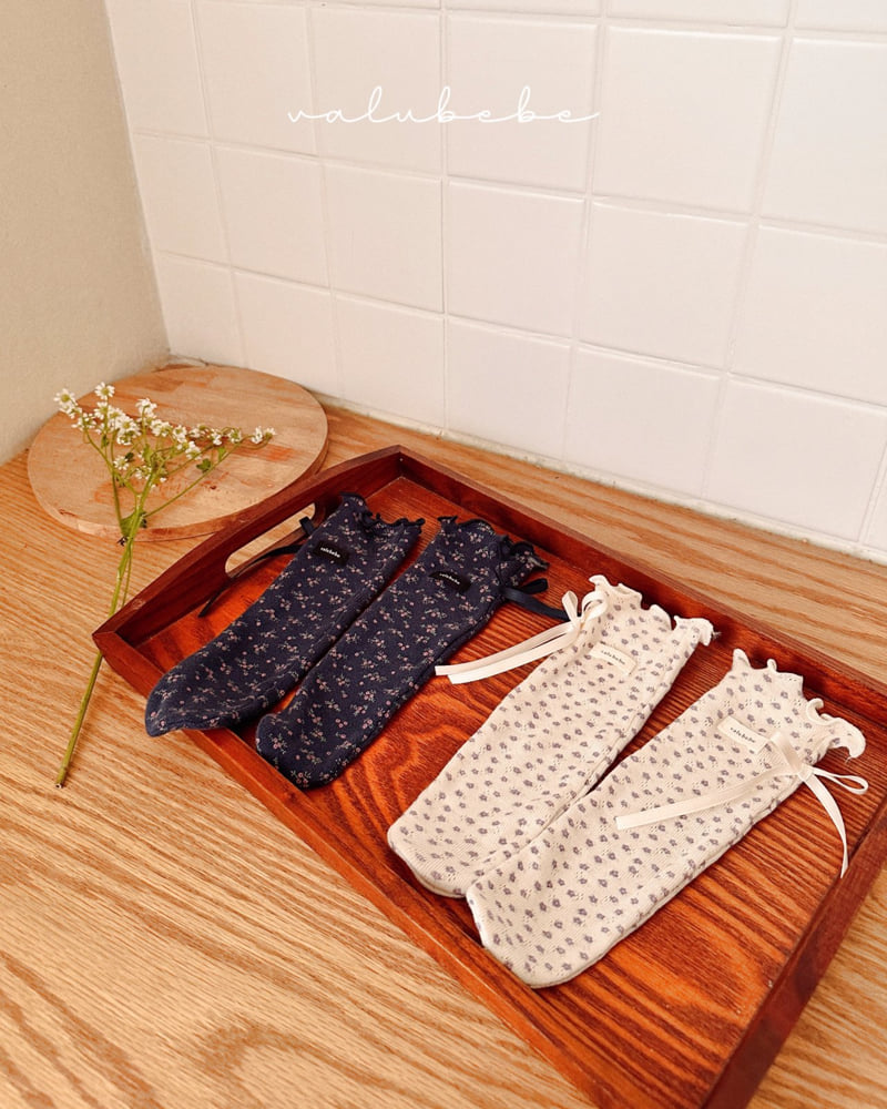 Valu Bebe - Korean Baby Fashion - #babyfashion - Alle Flower Wave Socks - 2