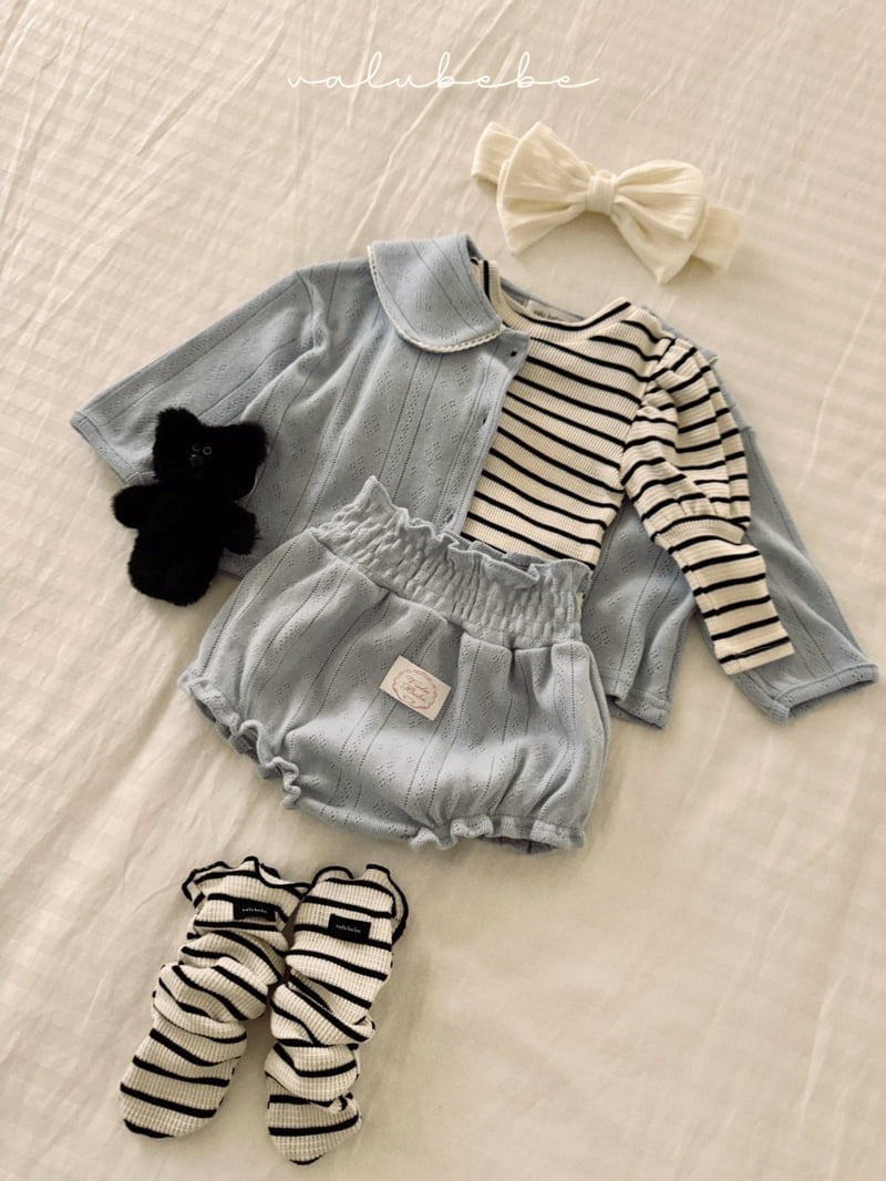 Valu Bebe - Korean Baby Fashion - #babyfashion - Ella Stripe Puff Tee - 8