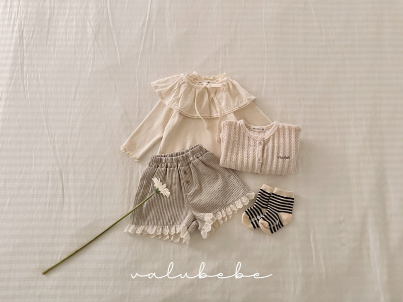 Valu Bebe - Korean Baby Fashion - #babyclothing - Classic Lace Half Pants - 4