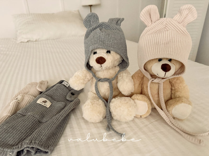 Valu Bebe - Korean Baby Fashion - #babyfashion - Waffle Bear Bonnet Hat - 12