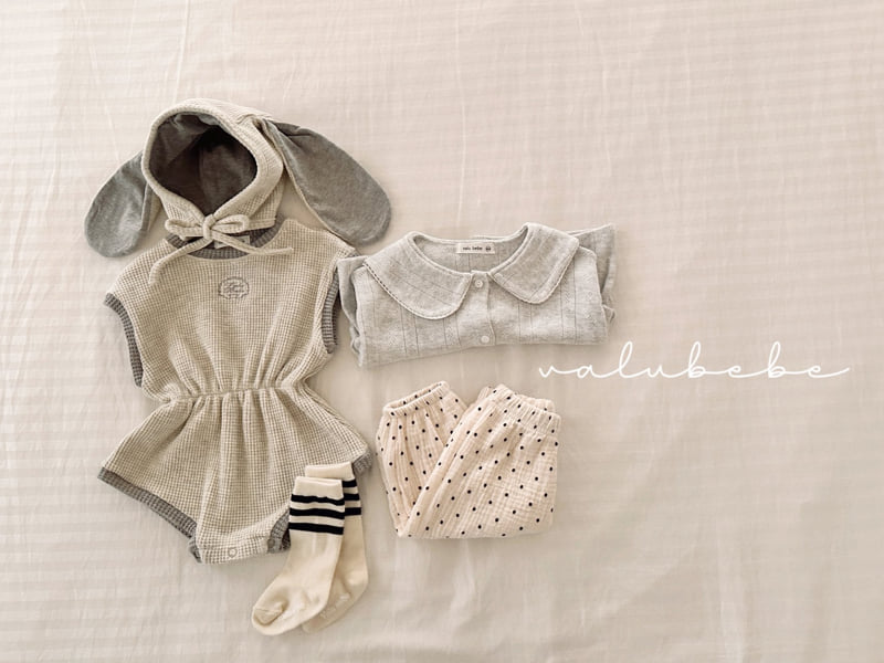 Valu Bebe - Korean Baby Fashion - #babyfever - Contrast Trim Suit - 9