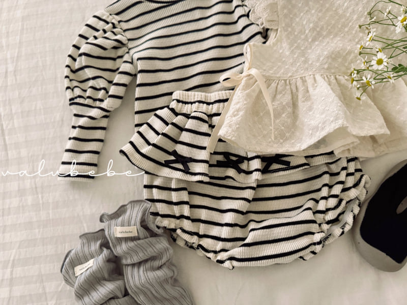 Valu Bebe - Korean Baby Fashion - #babyfever - Ella Stripe Bloomers - 10