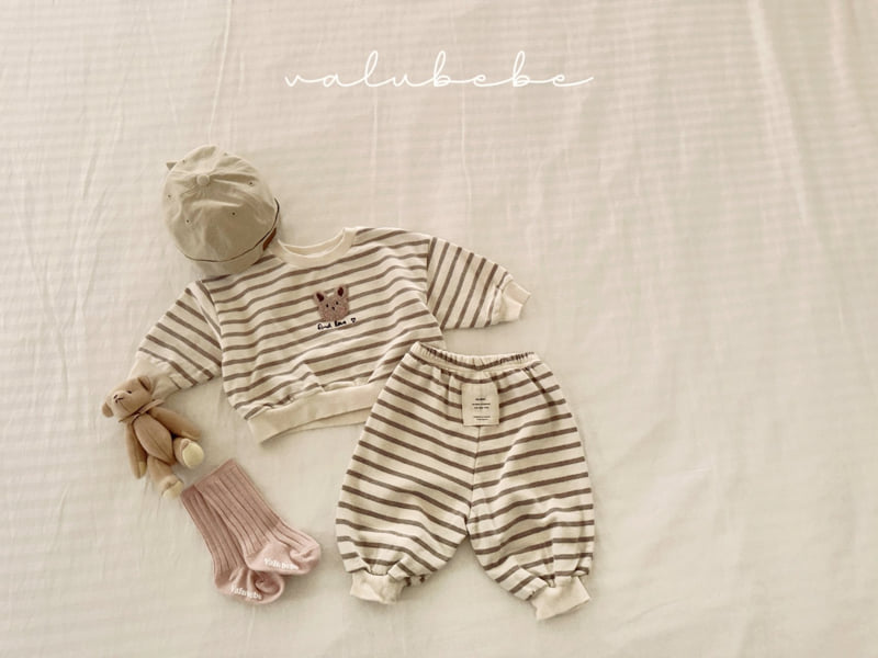 Valu Bebe - Korean Baby Fashion - #babyfever - Cozy Stripe Pants - 3