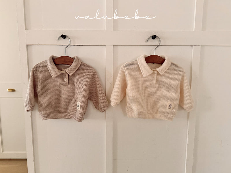 Valu Bebe - Korean Baby Fashion - #babyfever - Dalkong Knit Collar Tee - 4