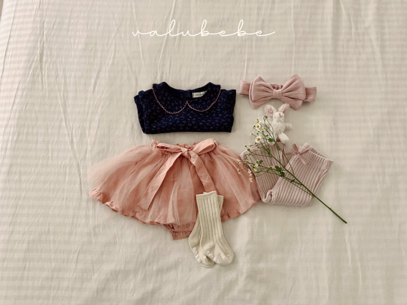 Valu Bebe - Korean Baby Fashion - #babygirlfashion - Ribbon Tulle Skirt Bloomers - 5