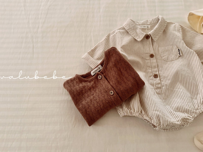 Valu Bebe - Korean Baby Fashion - #babygirlfashion - Striped Shirt Suit - 8