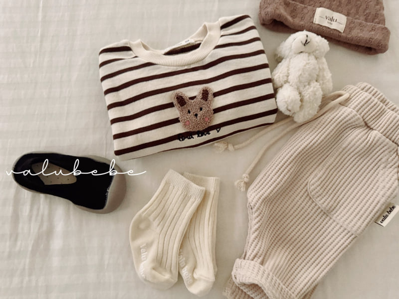 Valu Bebe - Korean Baby Fashion - #babylifestyle - Wide Waffle Baggy Pants - 9