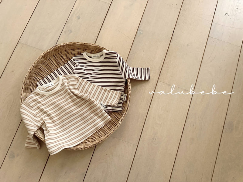 Valu Bebe - Korean Baby Fashion - #babylifestyle - Rose Stripe Tee - 8