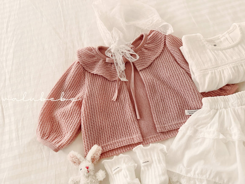 Valu Bebe - Korean Baby Fashion - #babylifestyle - Rosy Ribbon Cardigan - 7