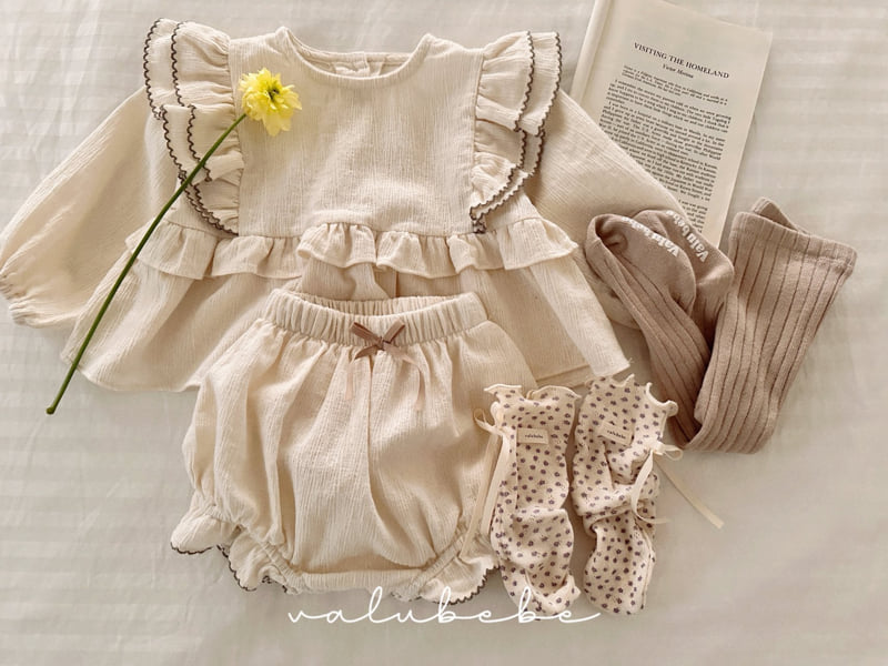 Valu Bebe - Korean Baby Fashion - #babylifestyle - Berry Frill Bloomers - 5