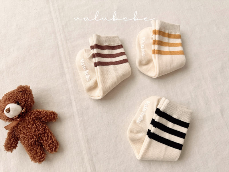 Valu Bebe - Korean Baby Fashion - #babylifestyle - Basic Line Socks
