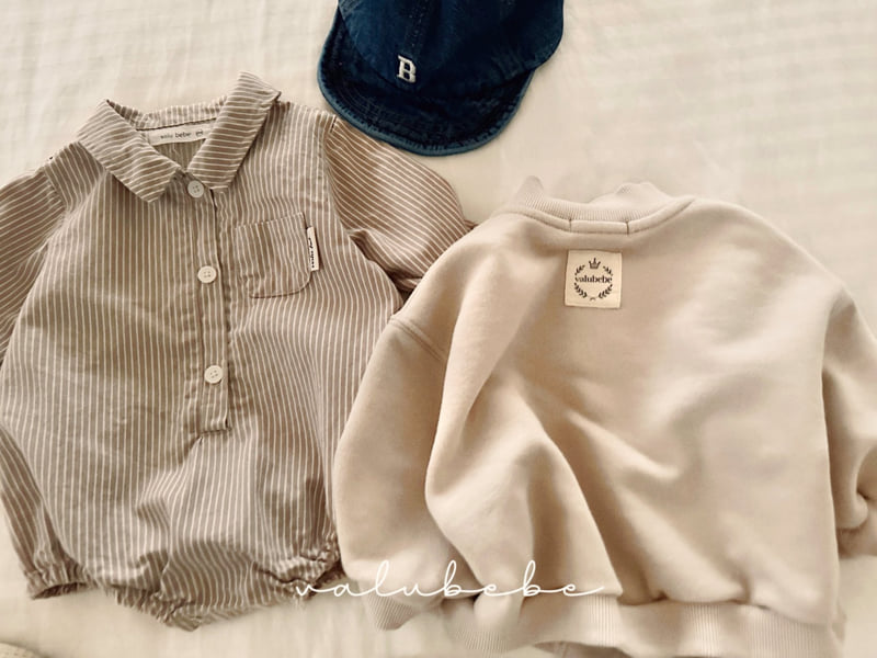 Valu Bebe - Korean Baby Fashion - #babylifestyle - Striped Shirt Suit - 9