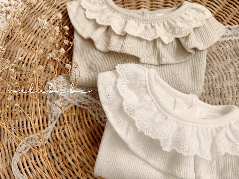Valu Bebe - Korean Baby Fashion - #babylifestyle - Ive Lace Frill Tee