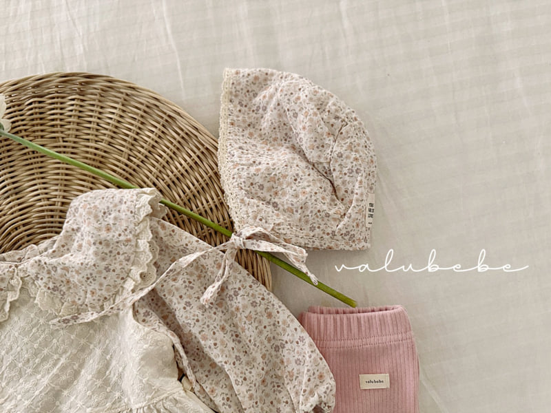 Valu Bebe - Korean Baby Fashion - #babyoninstagram - Grand Flower Frill Bonnet Hat - 8