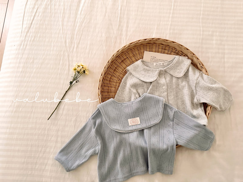 Valu Bebe - Korean Baby Fashion - #babyoninstagram - Eyelet Sailor Cardigan - 7