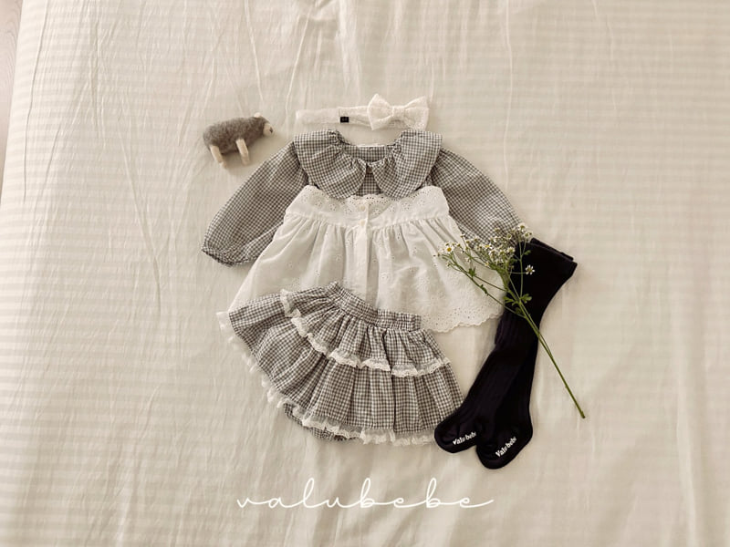 Valu Bebe - Korean Baby Fashion - #babyoninstagram - Annie Big Collar Blouse - 3