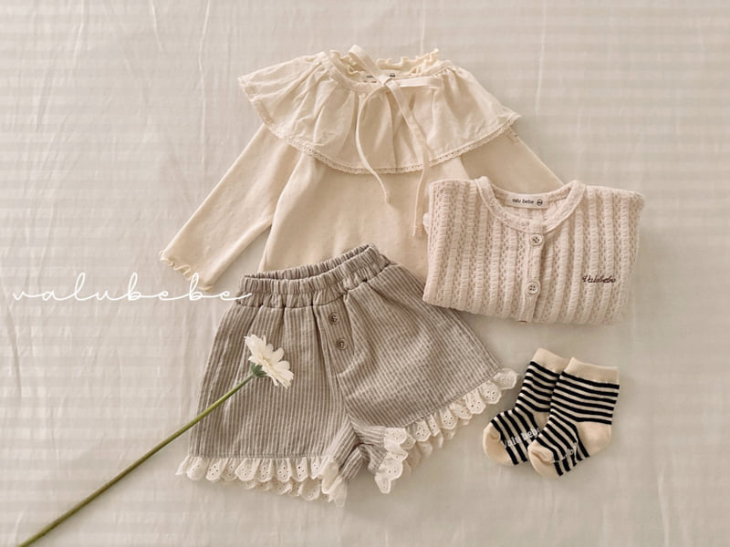 Valu Bebe - Korean Baby Fashion - #babyoninstagram - Classic Lace Half Pants - 8