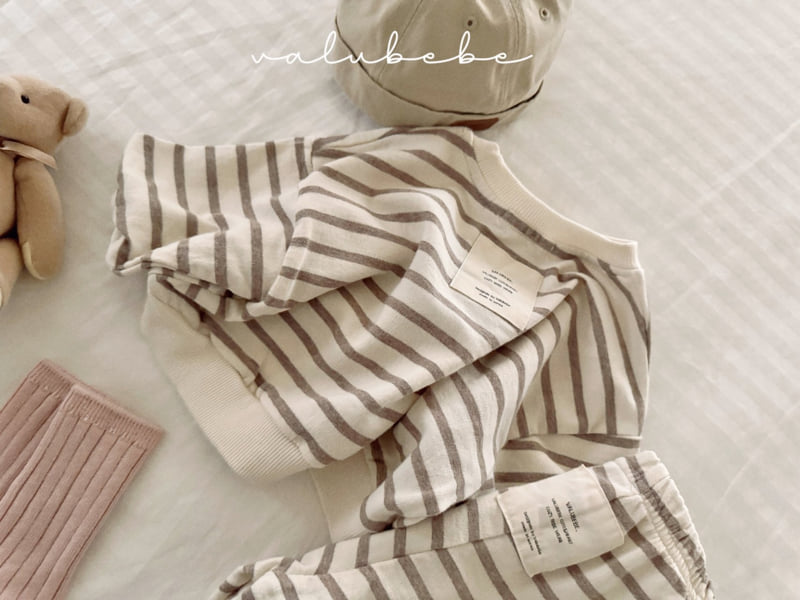 Valu Bebe - Korean Baby Fashion - #babyoninstagram - Cozy Stripe Pants - 6