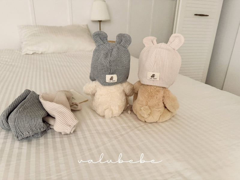 Valu Bebe - Korean Baby Fashion - #babyoninstagram - Waffle Bear Bonnet Hat