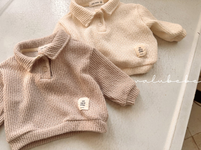 Valu Bebe - Korean Baby Fashion - #babyootd - Dalkong Knit Collar Tee - 7