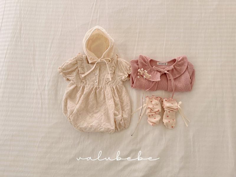 Valu Bebe - Korean Baby Fashion - #babyootd - Rosy Ribbon Cardigan - 9