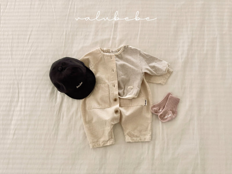 Valu Bebe - Korean Baby Fashion - #babyootd - Stripe Button Tee - 7
