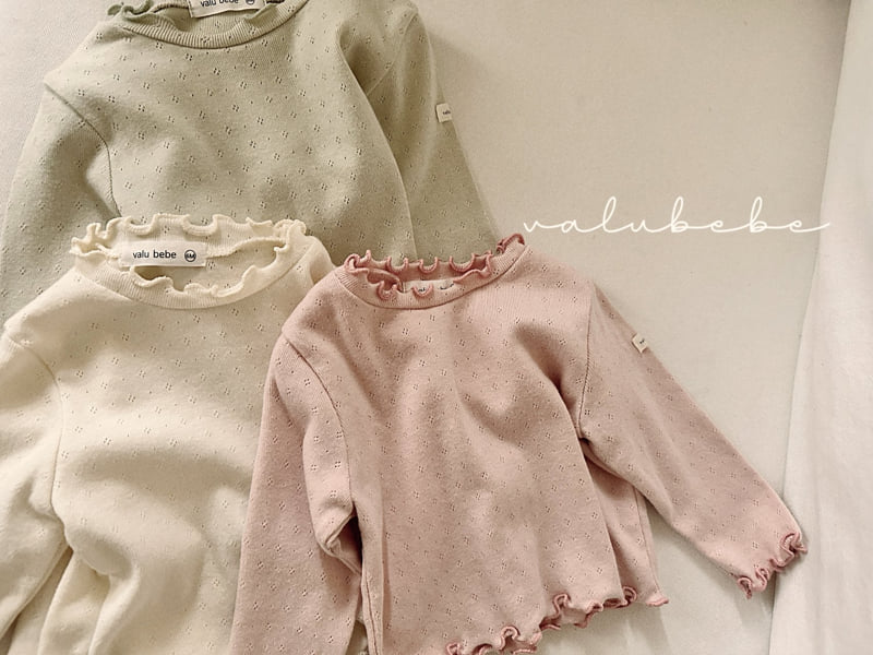 Valu Bebe - Korean Baby Fashion - #babyootd - Soft Frill Tee - 12